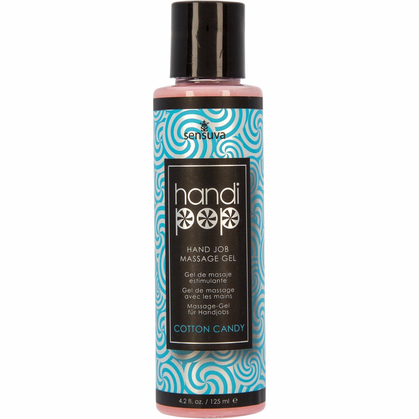 Sensuva HandiPop – Edible Handjob Massage Gel – 4.2 oz - Cotton Candy