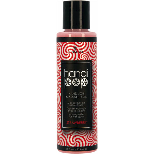 Sensuva HandiPop – Edible Handjob Massage Gel – 4.2 oz - Strawberry