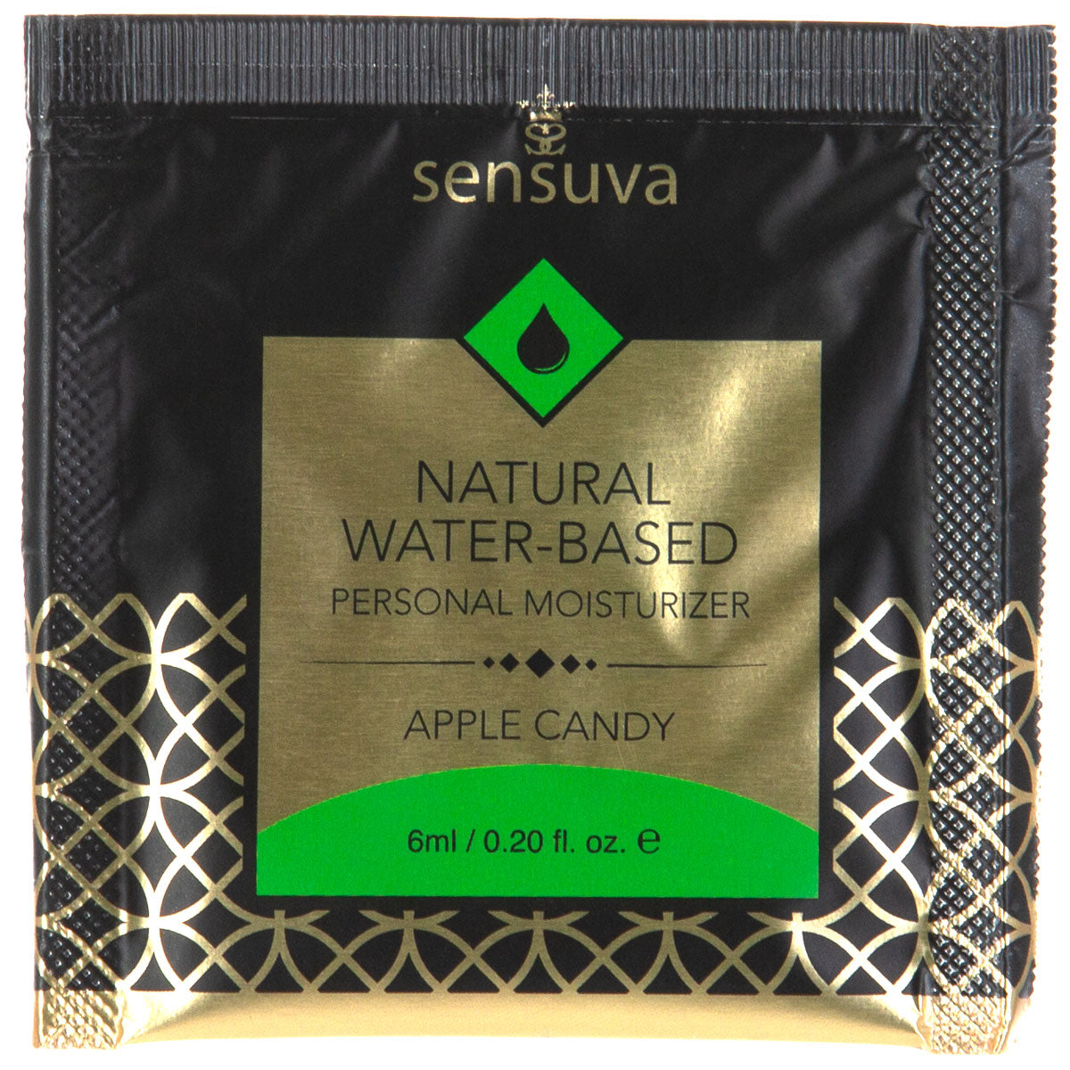 Sensuva Natural Water-Based – Flavoured Personal Moisturizer - 6ml/0.2oz, Apple Candy