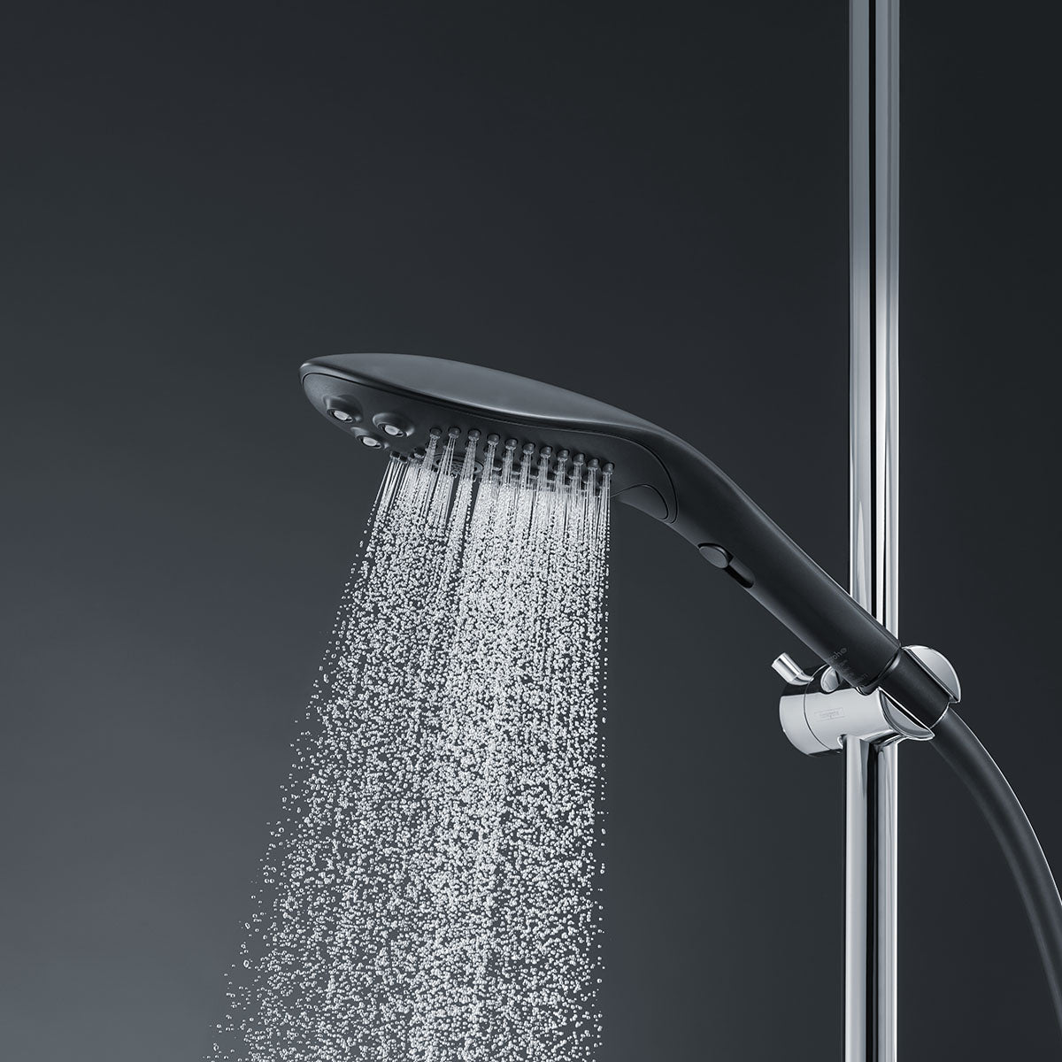 Womanizer® - Wave - Combined Shower Head & Water Massage Clitoral Stimulator - Black