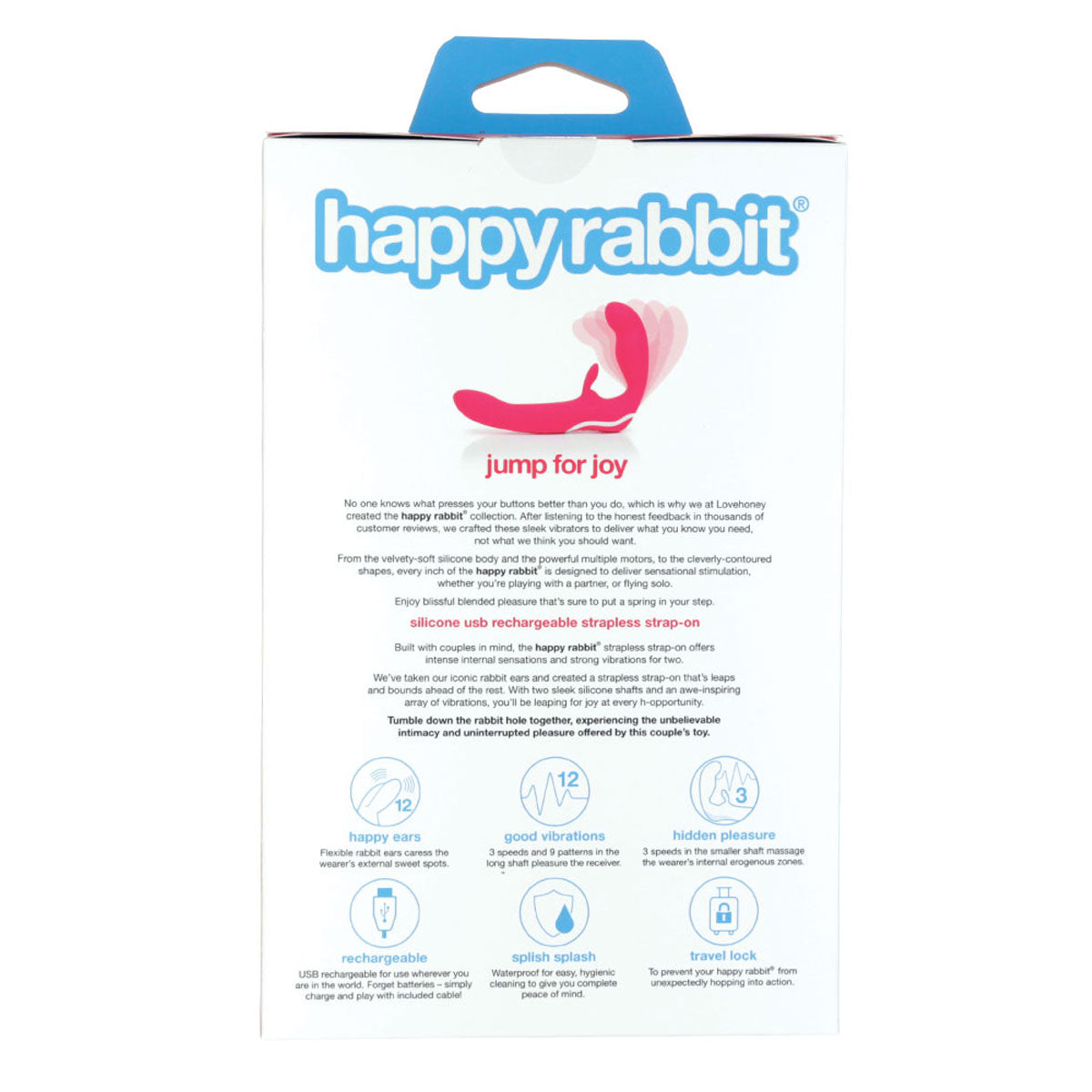 Happy Rabbit – Strapless Strap-On - Pink