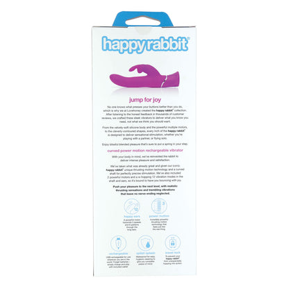 Happy Rabbit – Curve Power Motion Vibrator - Purple
