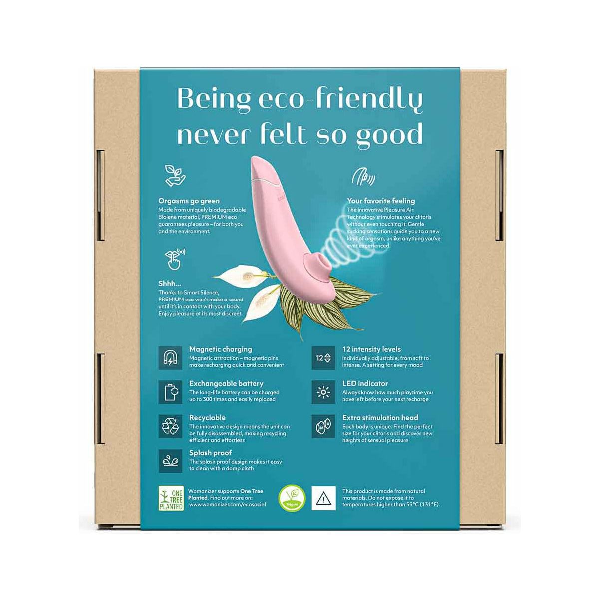 Womanizer Premium Eco – Eco-Friendly Clitoral Stimulator - Pink