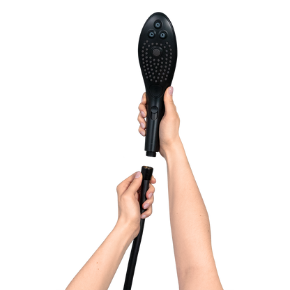 Womanizer® - Wave - Combined Shower Head & Water Massage Clitoral Stimulator - Black