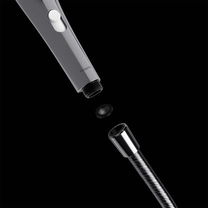 Womanizer® - Wave - Combined Shower Head & Water Massage Clitoral Stimulator - Chrome