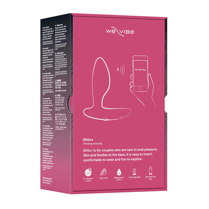We-Vibe® - Ditto+ - Vibrating Anal Plug with Remote - Cosmic Pink