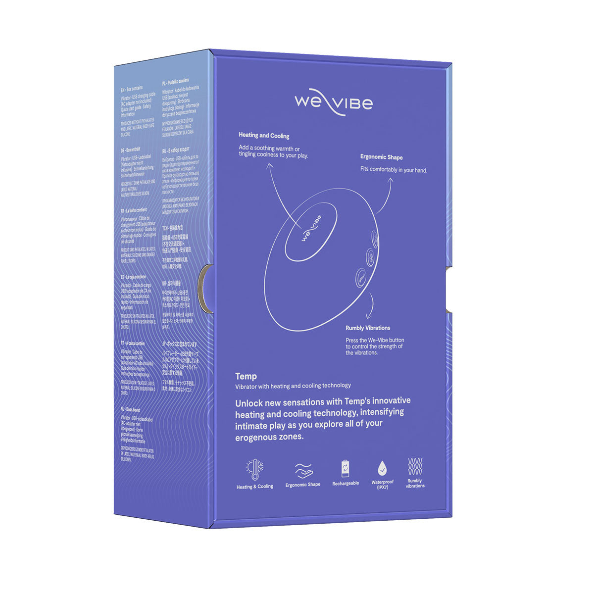 We-Vibe® Temp Heating & Cooling Massager – Lavender Blue