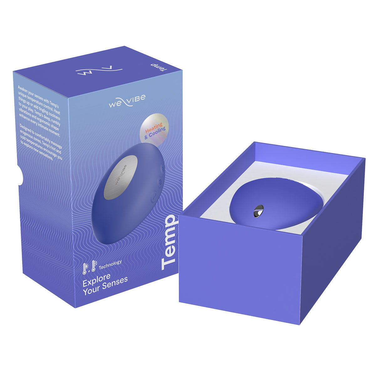We-Vibe® Temp Heating & Cooling Massager – Lavender Blue