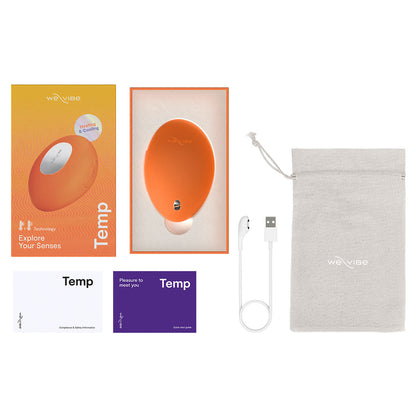 We-Vibe® Temp Heating & Cooling Massager – Tangerine