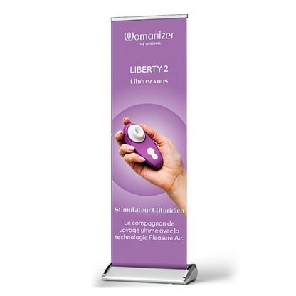 Womanizer LIBERTY 2 Roll-up Banner