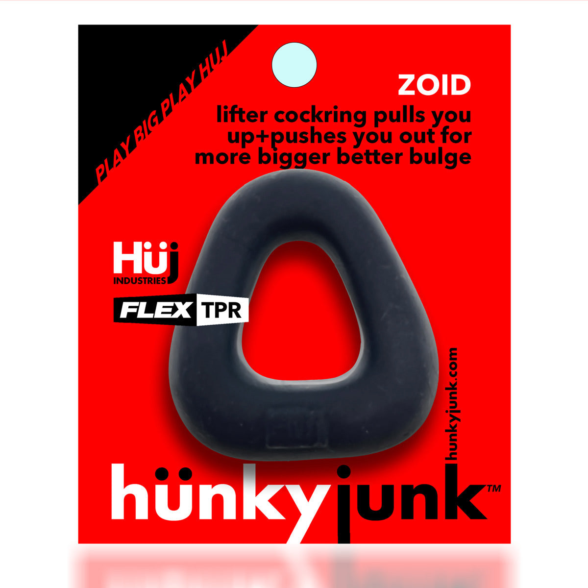 Oxballs - Hünkyjunk™ - Zoid Lifter Bulge Cockring – Black