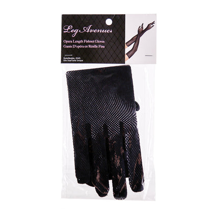 Leg Avenue Opera Length Gloves Black – One Size Fits Most