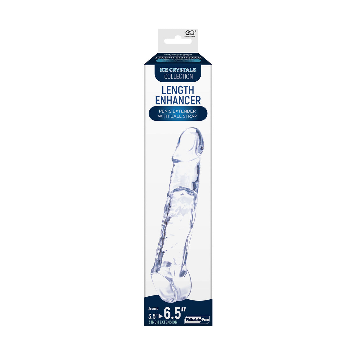 Excellent Power Ice Crystals Collection Length Enhancer Penis Extender With Ball Strap