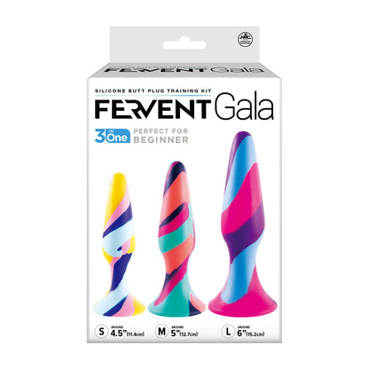 Excellent Power Fervent Gala 3 in 1 Silicone Butt Plug Training Kit