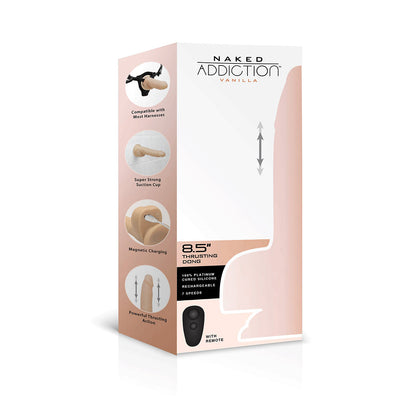 Naked Addiction 8.5” Thruster with Remote - Vanilla - 88725