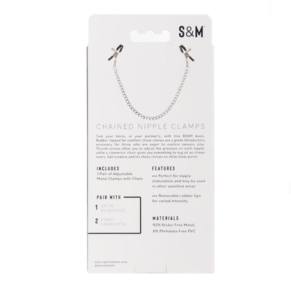 SportSheets Sex & Mischief Chained Nipple Clamps