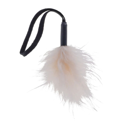 SportSheets Sex & Mischief White Black Wrist Feather Tickler