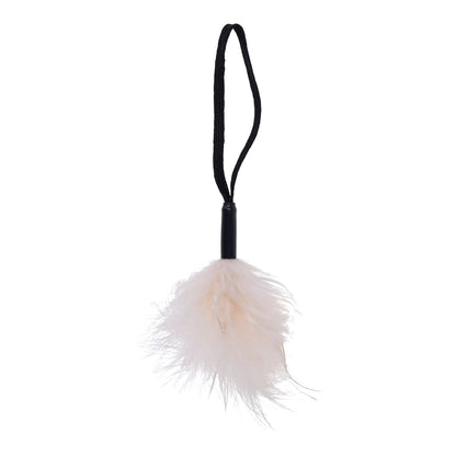 SportSheets Sex & Mischief White Black Wrist Feather Tickler