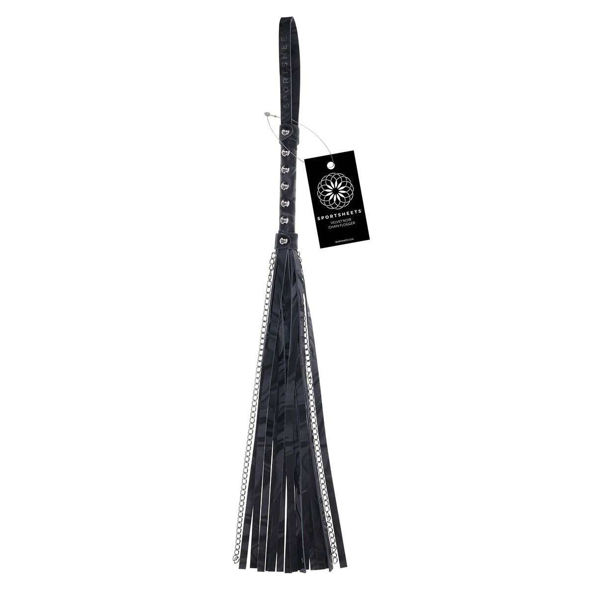 SportSheets Velvet Noir Chain Flogger