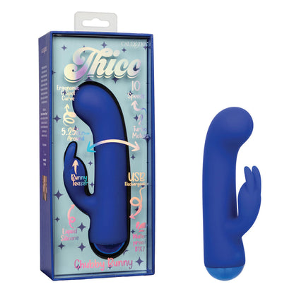 CalExotics® – Thicc – Chubby Bunny - Liquid Silicone Vibrator - Blue
