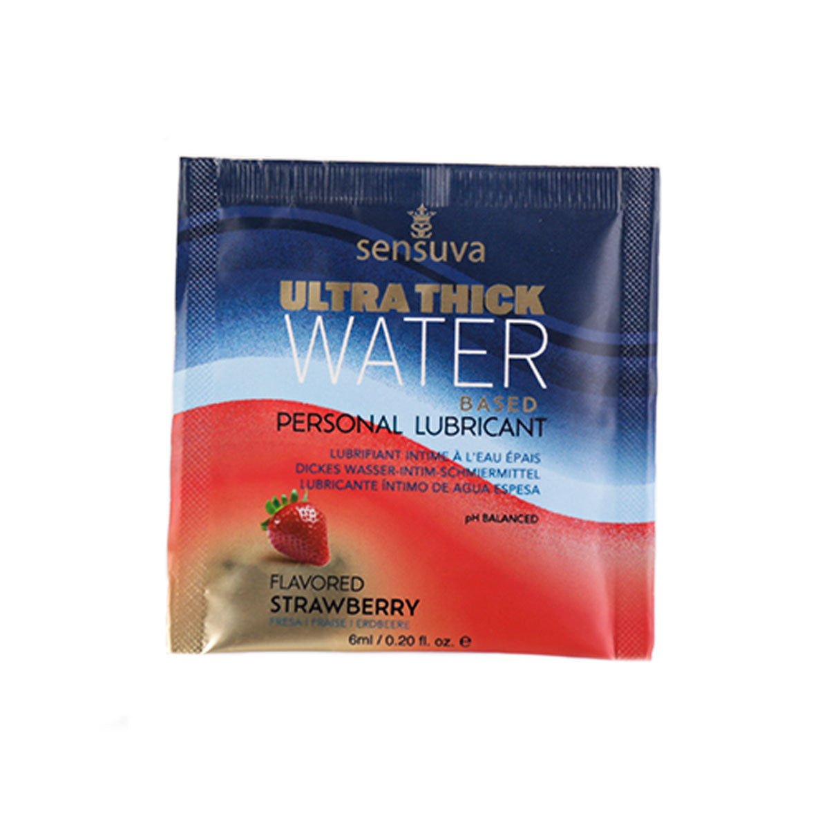 Sensuva Ultra-Thick Water-Based Formula – Personal Moisturizer – Strawberry - 6ml/0.20 oz